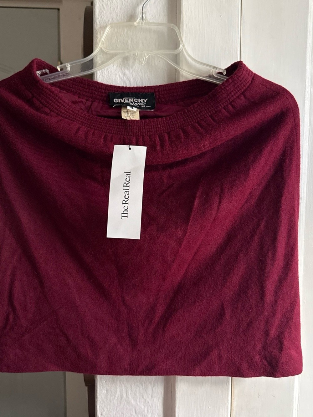 Givenchy vintage Wine Mini Skirt - Picture 2 of 8
